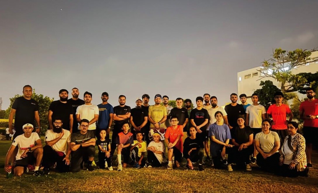 Born 2 Run Pakistan community after a Wednesday evening run